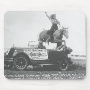 Bonnie Gray jumping her horse. Mouse Pad