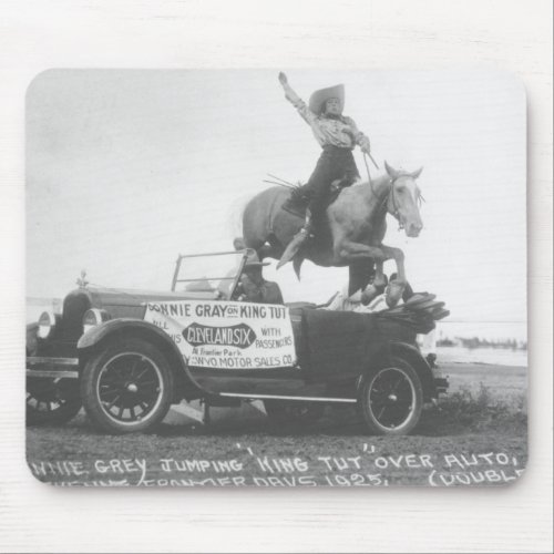 Bonnie Gray jumping her horse Mouse Pad