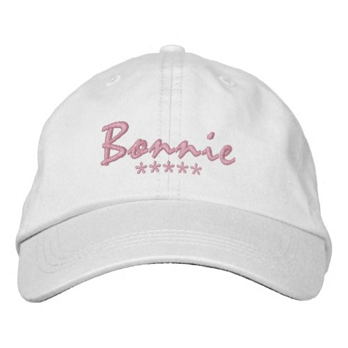 Bonnie Name Embroidered Baseball Cap