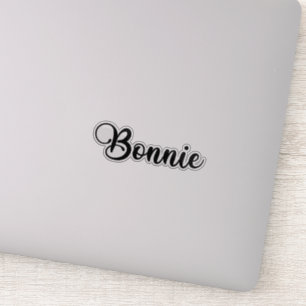 Bonnie Name - Handwritten Calligraphy Sticker