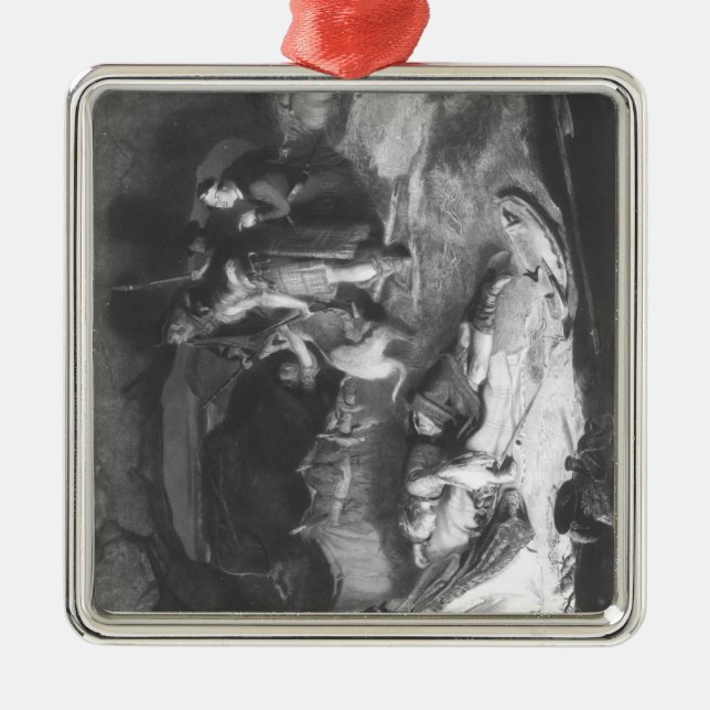Bonnie Prince Charlie  in Hiding Metal Ornament (Front)