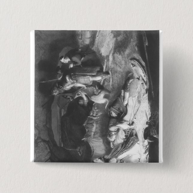 Bonnie Prince Charlie  in Hiding Pinback Button (Front)