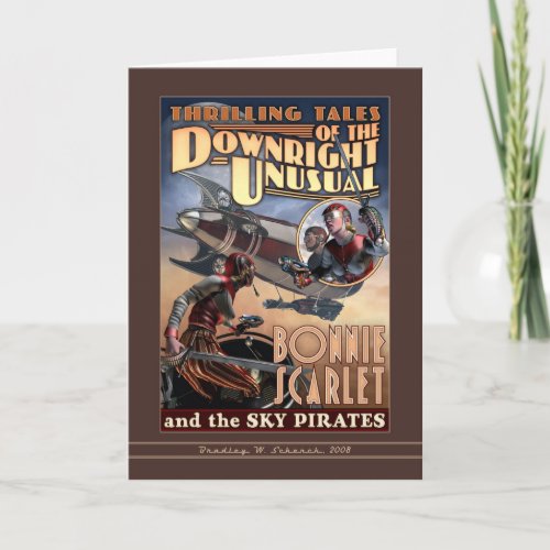 Bonnie Scarlet & the Sky Pirates Greeting Card
