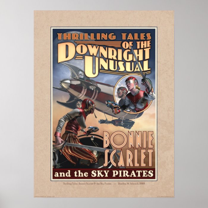Bonnie Scarlet & the Sky Pirates Poster (18x24")