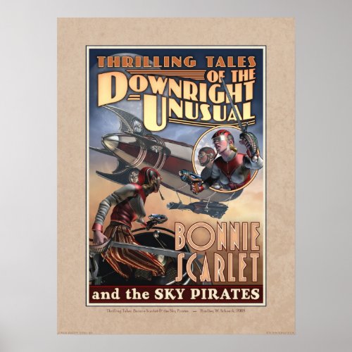 Bonnie Scarlet & the Sky Pirates Poster (18x24