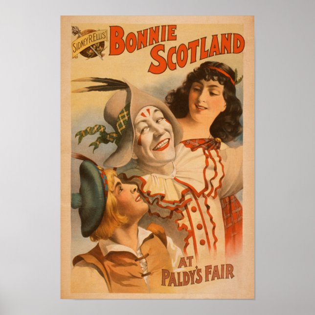 Bonnie Scotland at the Fair Clown Theater Poster (Front)