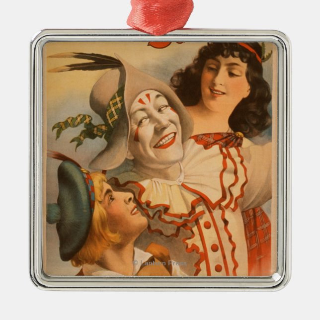 Bonnie Scotland at the Fair Clown Theatre Metal Ornament (Front)