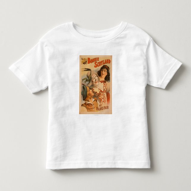 Bonnie Scotland at the Fair Clown Theatre Toddler T-shirt (Front)