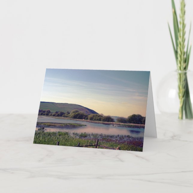 Bonnie Scotland -- Scottish Loch View Card (Front)