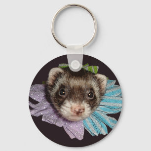 Bonnie The Ferret Flower Key Chain
