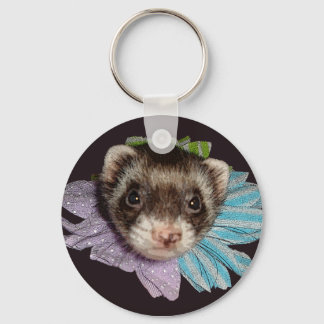 Bonnie The Ferret Flower Key Chain