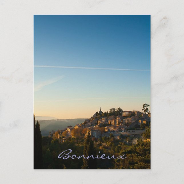 Bonnieux, village in the Luberon, Provence. Postcard (Front)