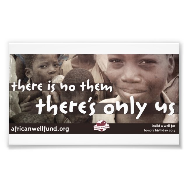 Bono Bday Well 2014 Photo Print (Front)