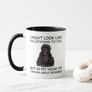 Bonobo Mug Funny Thinking Ape
