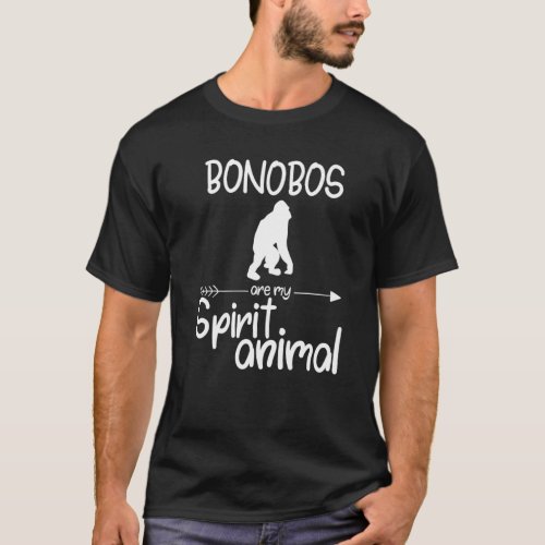Bonobos Are My Spirit Animal Gift For Men Women Ch T_Shirt