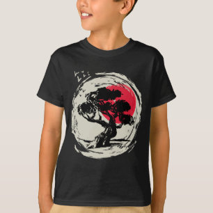 Bonsai Art Japanese Sunset T-Shirt