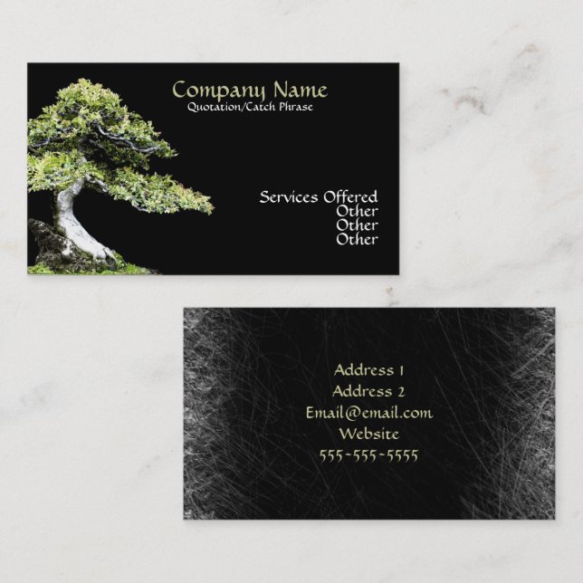 Bonsai Business card