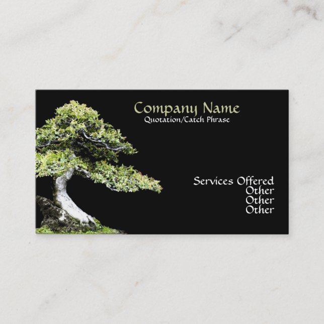 Bonsai Business card (Front)