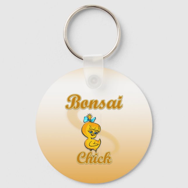 Bonsai Chick Keychain (Front)