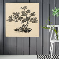 Bonsai - Chinese Style - black and white