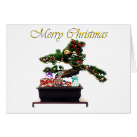 Bonsai Christmas Tree Card