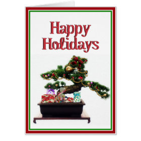 Bonsai Christmas Tree Card