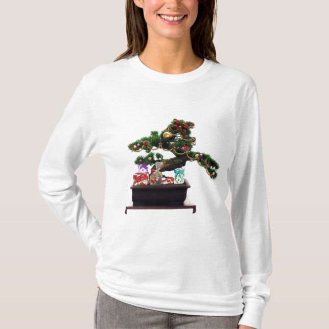 Bonsai Christmas Tree T-Shirt (Front)