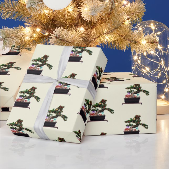 Bonsai Christmas Wrapping Paper (Holidays)