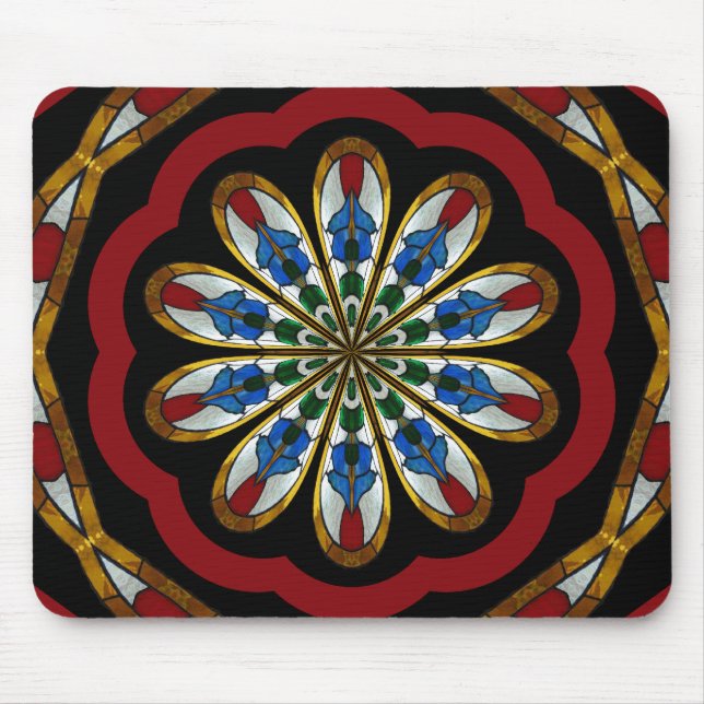 Bonsai Glass Kaleidoscopic Mousepad (Front)