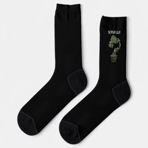 Bonsai guy funny quote for bonsai lovers socks