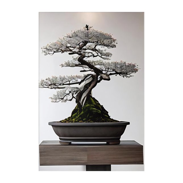 Bonsai in Harmony Acrylic Print (Front)