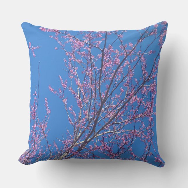Bonsai Jacaranda Series  Throw Pillow (Front)