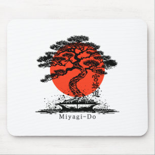 Bonsai Japanese Kanji Miyagi Do Personalized T Shi Mouse Pad