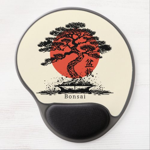 Bonsai Japanese Kanji Personalized Gel Mouse Pad