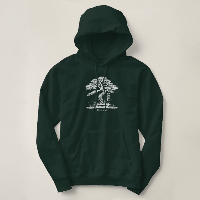 Bonsai Japanese Kanji Personalized Hoodie (Design Front)