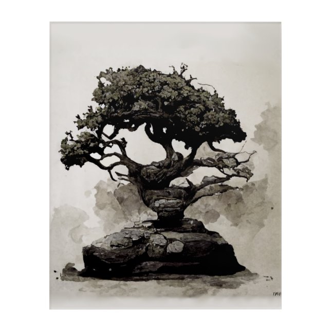 Bonsai M Acrylic Print (Front)