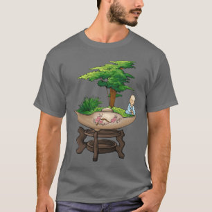Bonsai Meditation ZEN GARDEN DREAMS 90s retro T-Shirt