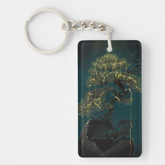 Bonsai of Gold Keychain (Front)