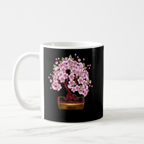 Bonsai Pink Japanese Cherry Funny Japanese Bonsai  Coffee Mug