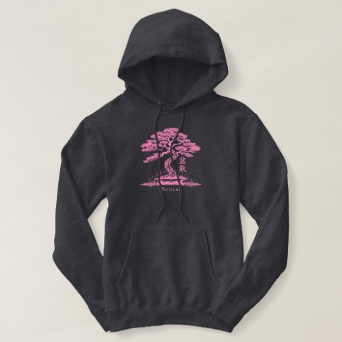 Bonsai Pink Personalized Text Hoodie
