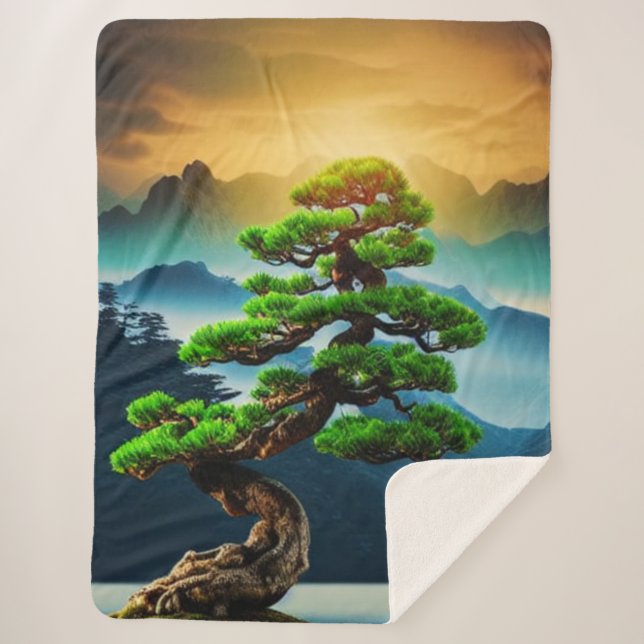 Bonsai Sherpa Blanket (Front)