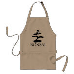 Bonsai Silhouette Adult Apron at Zazzle