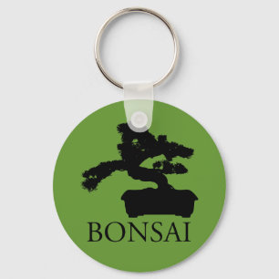 Bonsai Silhouette Keychain