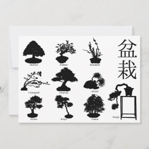 Bonsai Tree Basic Styles 10 Invitation