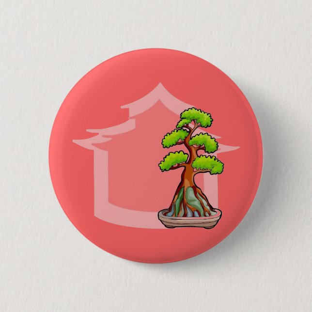Bonsai Tree Button (Front)