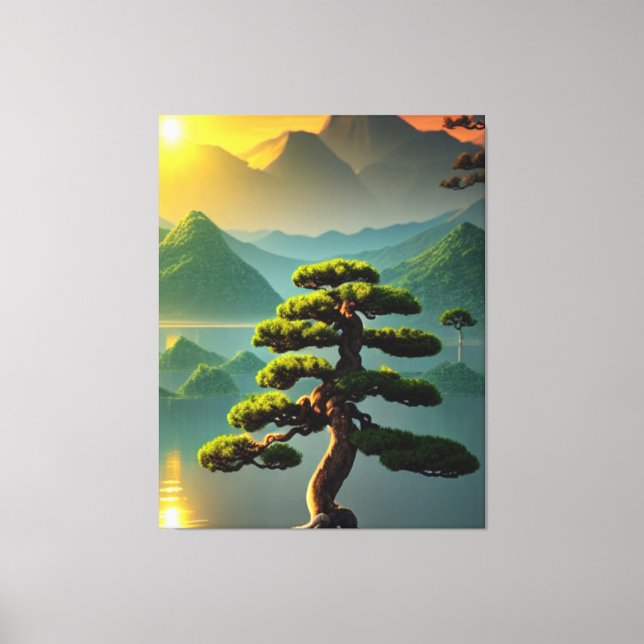 Bonsai Tree Canvas Print (Front)