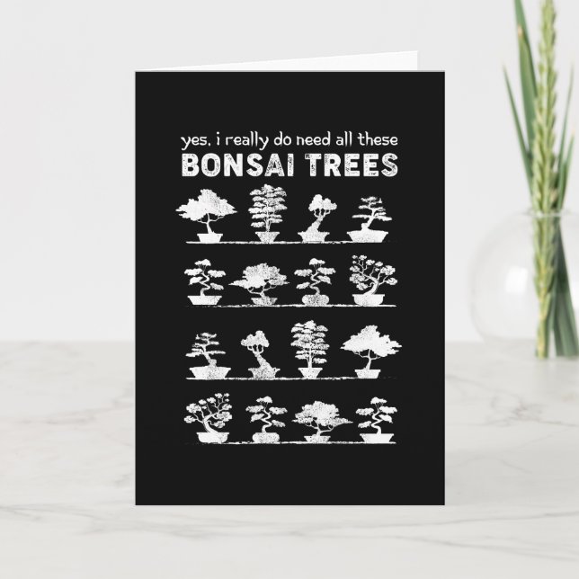Bonsai Tree Care Penjing Gardening Gift Card (Front)