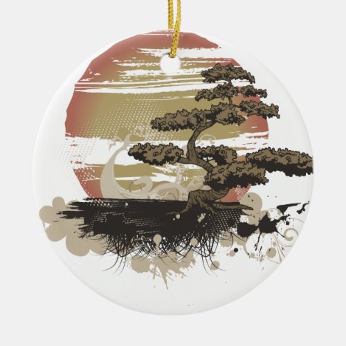 Bonsai Tree Ceramic Ornament