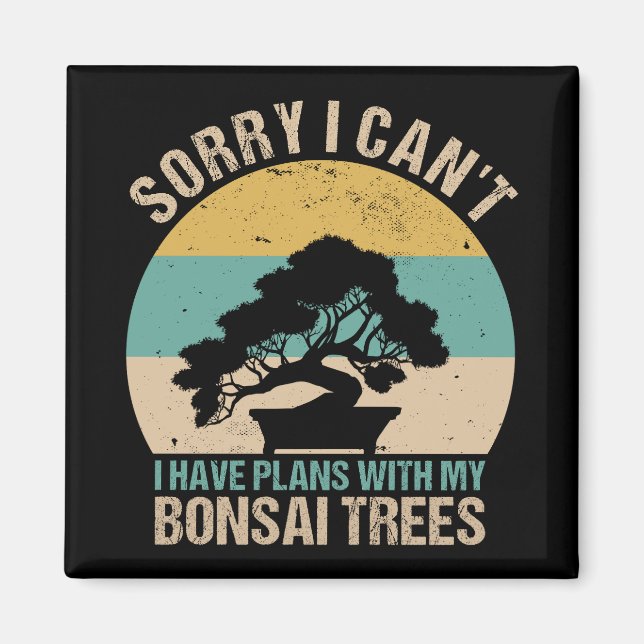 Bonsai Tree - Cool Indoor Plants Lover Gardening Magnet (Front)