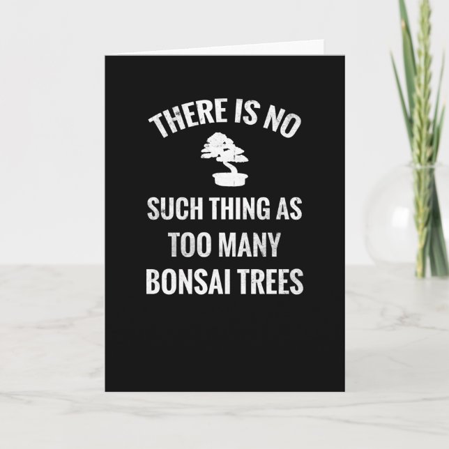 Bonsai Tree Gift | Bonsai Lover Bonsai Tree Lover Card (Front)